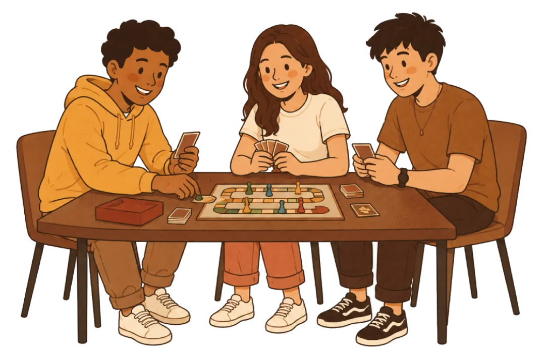 Teens gathering